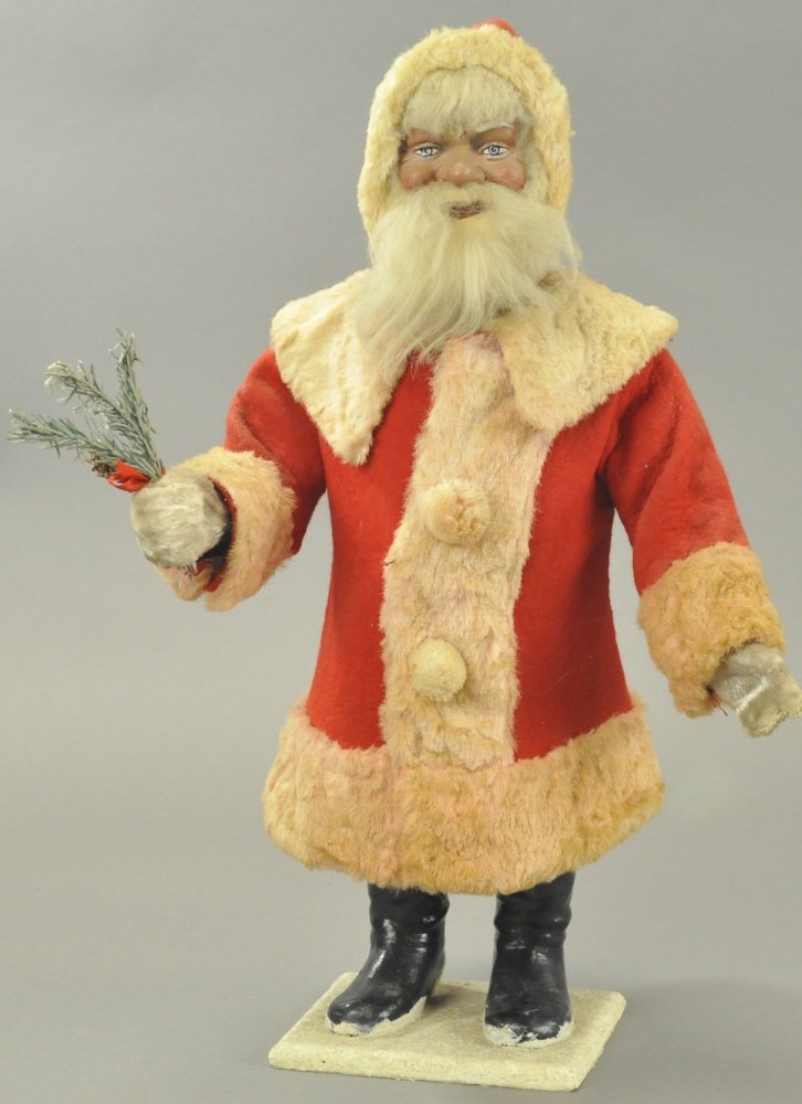 LARGE CLOCKWORK NODDING SANTA CLAUS (1 of 3)
