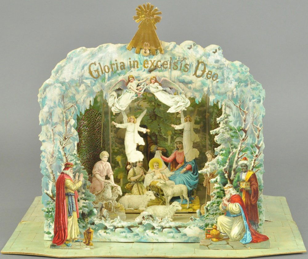 EARLY DIECUT NATIVITY May 21, 2016 Bertoia Auctions in NJ