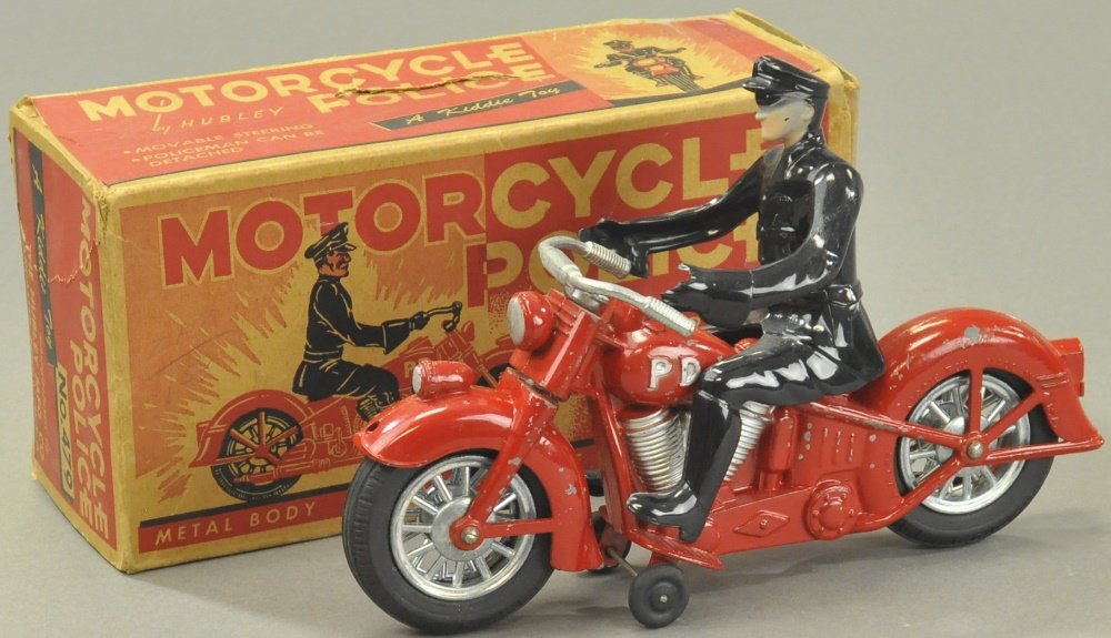 BOXED HUBLEY DIE-CAST P.D. MOTORCYCLE (1 of 2)