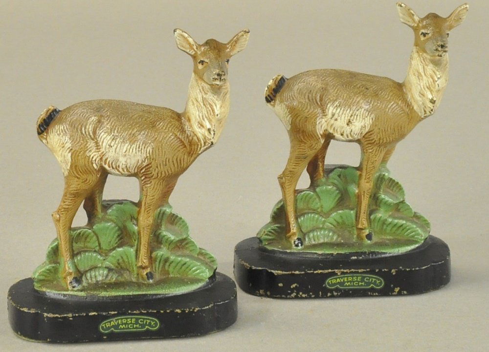 HUBLEY DEER BOOKENDS (1 of 2)