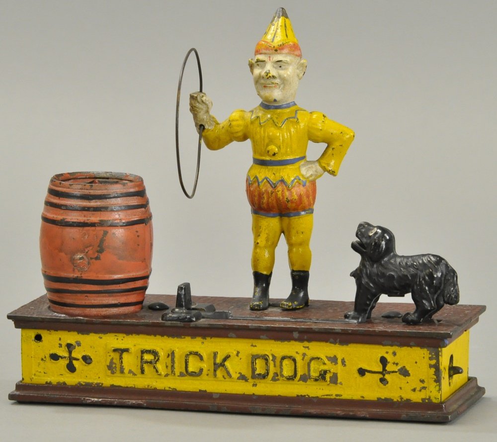 TRICK DOG SIX-PART MECHANICAL BANK (1 of 3)