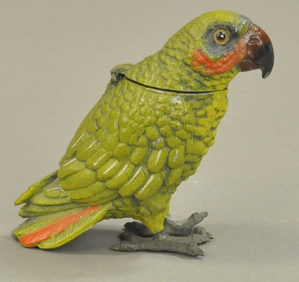SPELTER PARROT BANK (1 of 3)