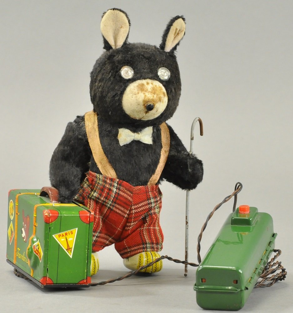 JAPANESE BATTERY-OP TRAVELER BEAR (1 of 2)