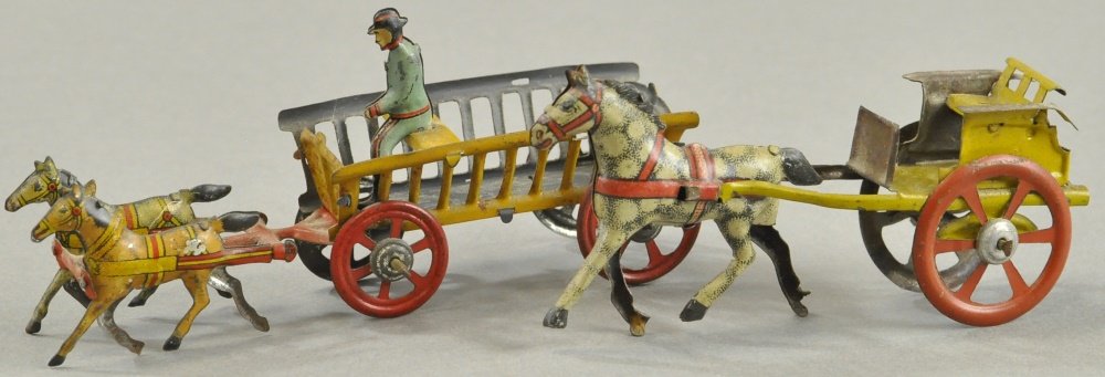 LOT OF TWO HORSE DRAWN PENNY TOYS (1 of 2)