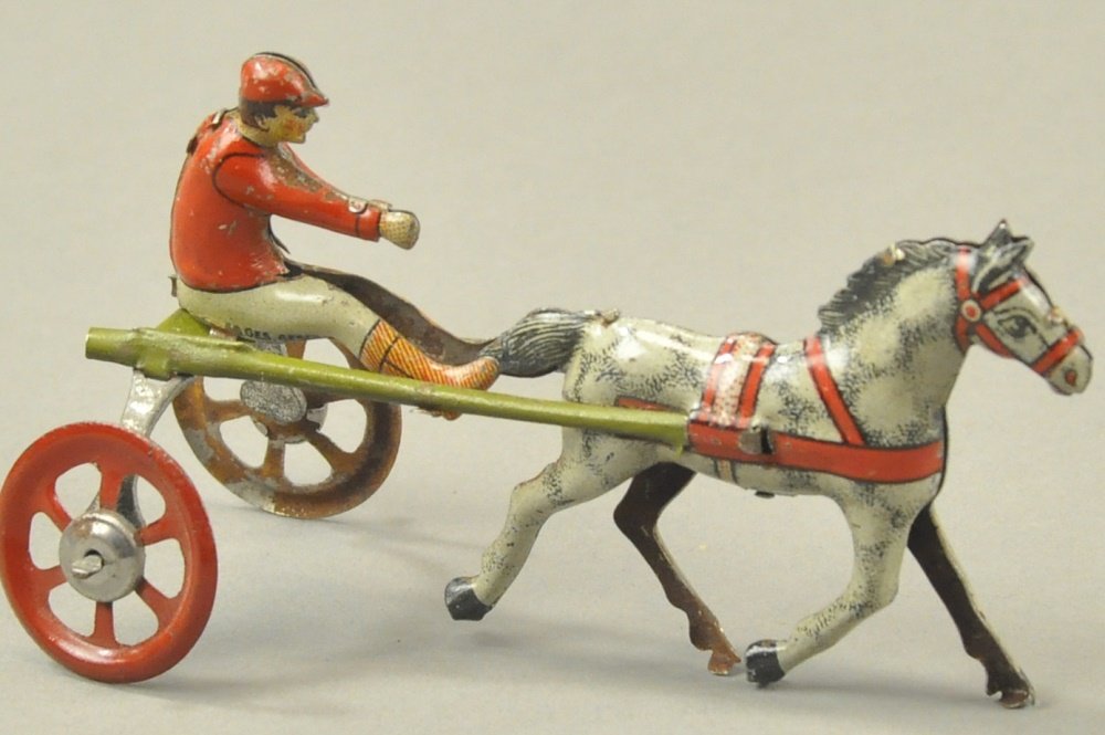 SULKY WITH JOCKEY PENNY TOY (1 of 2)