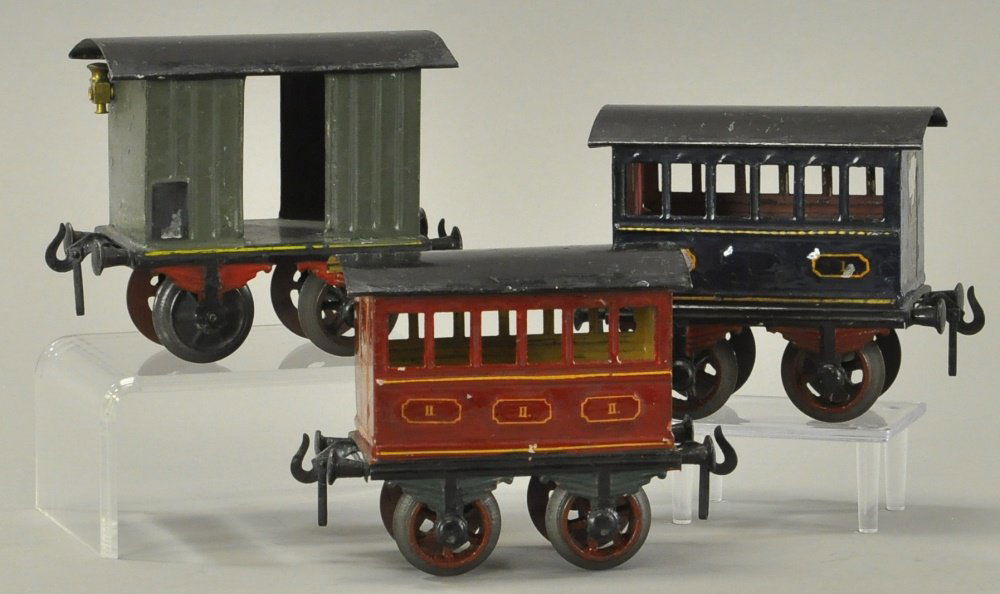 LOT OF THREE HAND PAINTED BING CARS (1 of 2)