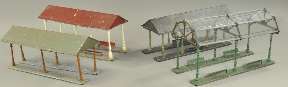 LOT OF FOUR ROOFED PLATFORMS (1 of 1)