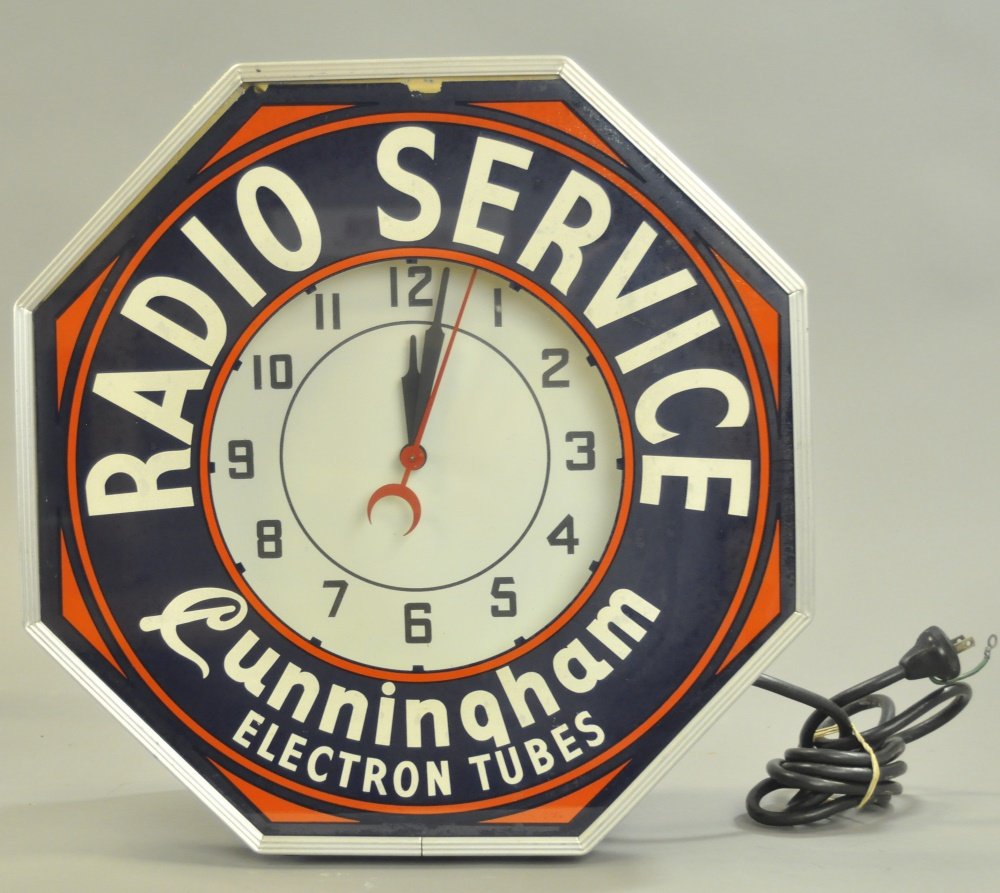 NEON RADIO SERVICE CLOCK (1 of 1)