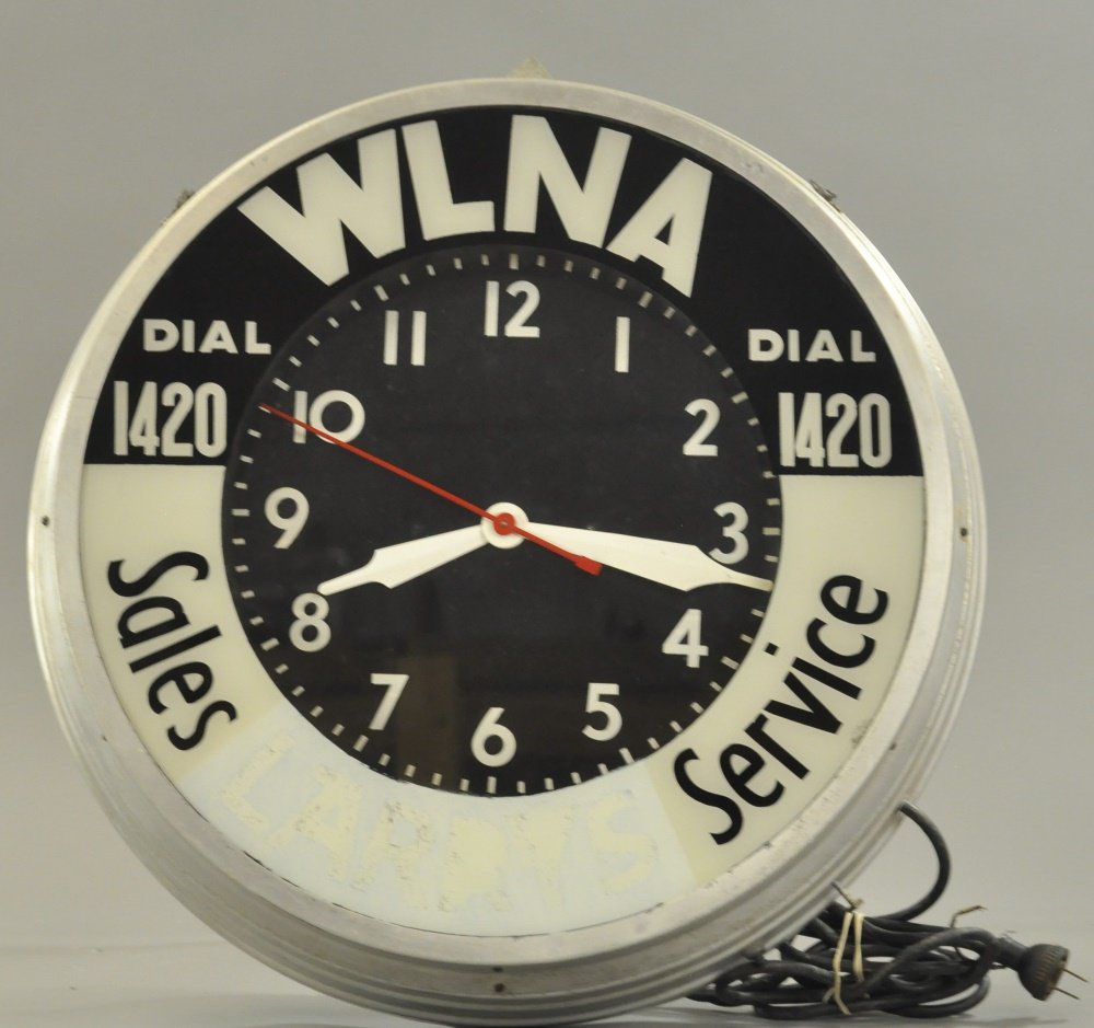 RADIO STATION ADVERTISING CLOCK (1 of 1)