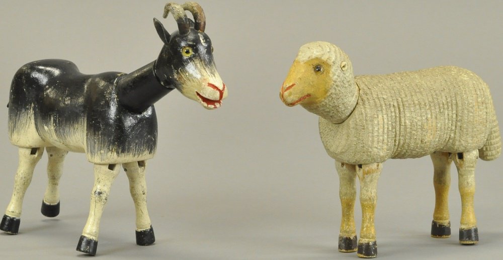 SCHOENHUT GOAT & SHEEP (1 of 2)