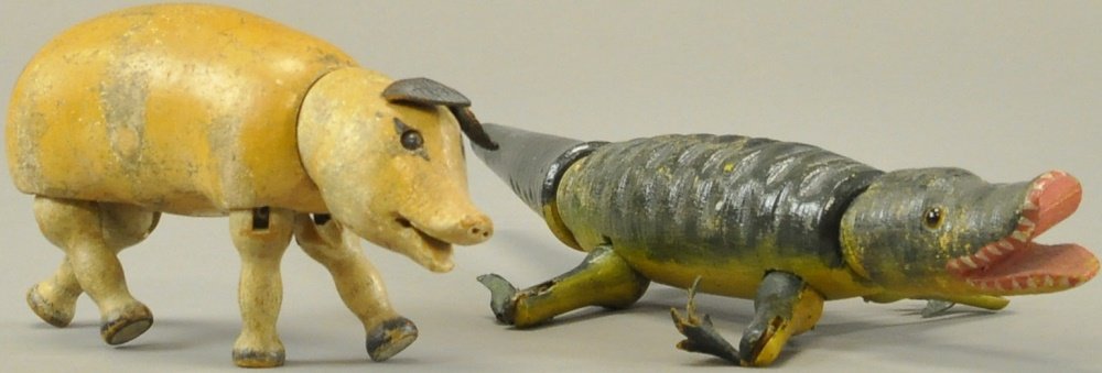 SCHOENHUT ALLIGATOR & PIG (1 of 2)