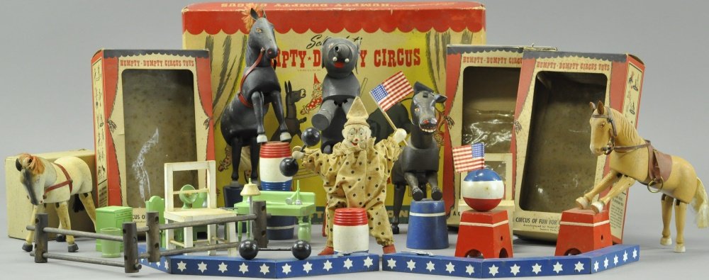 LARGE GROUPING OF SCHOENHUTS WITH BOXES (1 of 3)