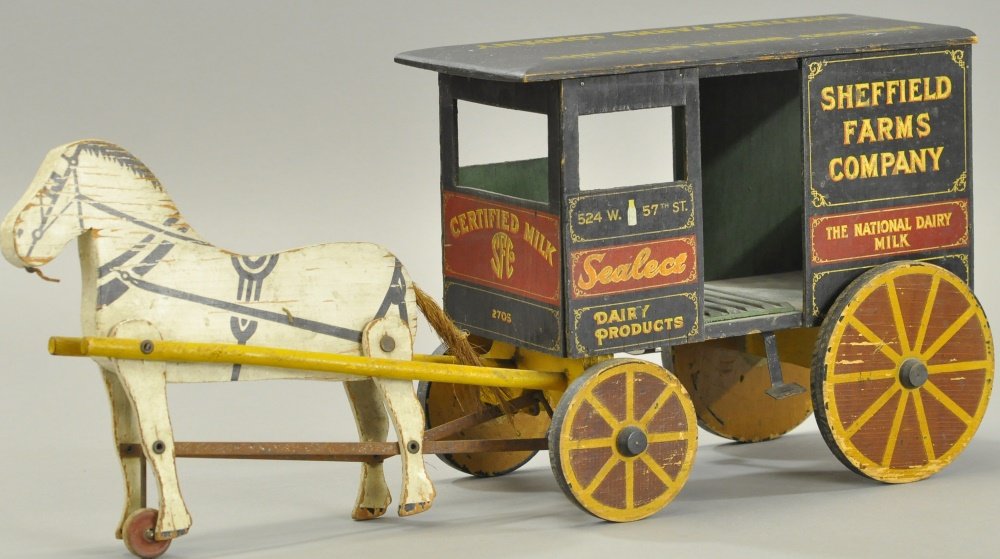 WOODEN SHEFFIELD FARMS MILK WAGON (1 of 2)