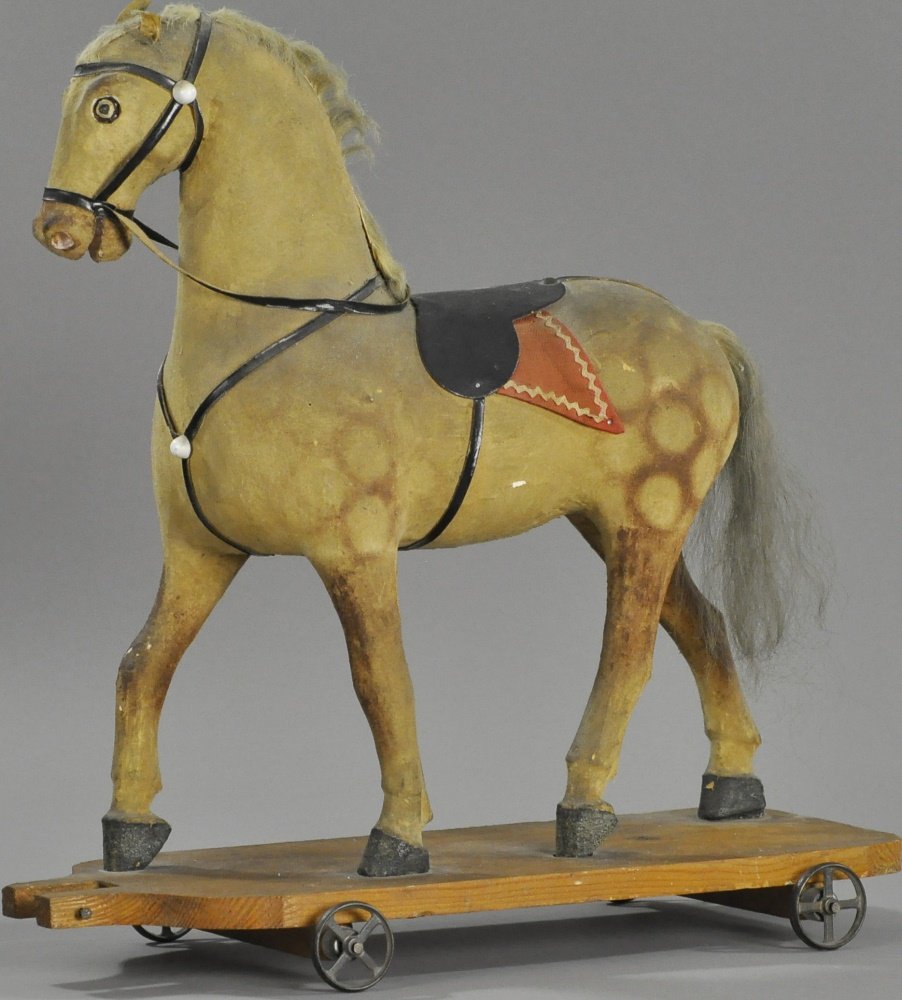 DAPPLE GREY PLATFORM HORSE (1 of 2)
