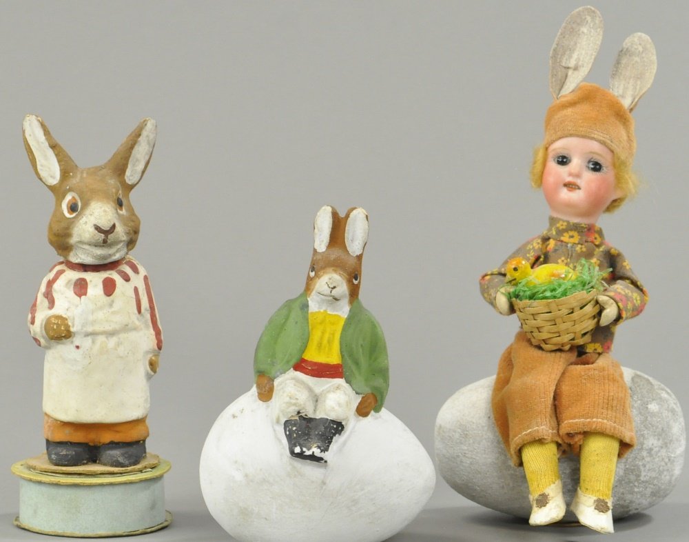 THREE EASTER CANDY CONTAINERS (1 of 2)