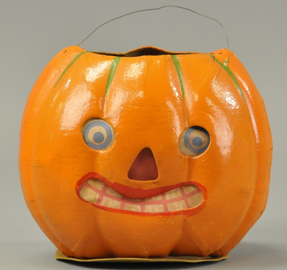 LARGE EARLY GERMAN JACK-O-LANTERN (1 of 2)