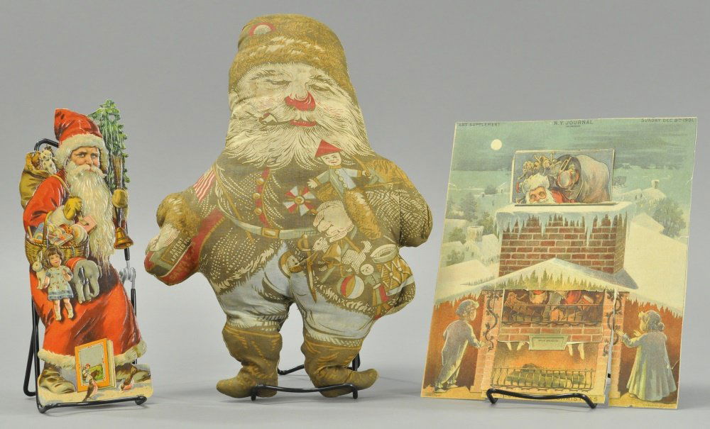 LOT OF THREE SANTA CLAUS ITEMS (1 of 2)