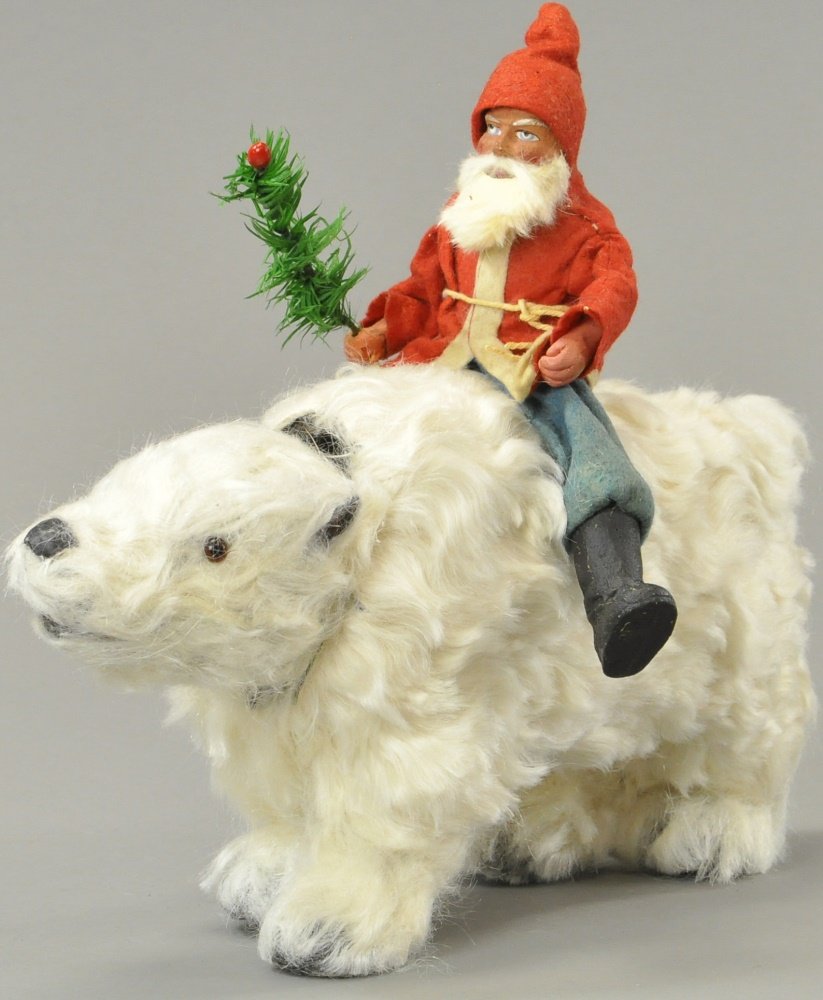 FURRY POLAR BEAR WITH SANTA CLAUS (1 of 4)