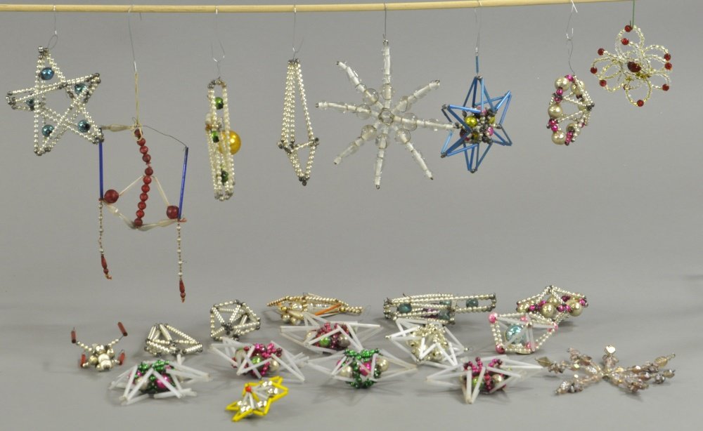 LARGE ASSORTMENT OF CZECHOSLOVAKIA ORNAMENTS (1 of 1)