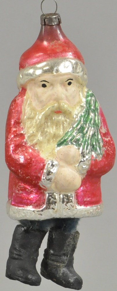 SANTA WITH CHENILLE LEGS ORNAMENT (1 of 2)