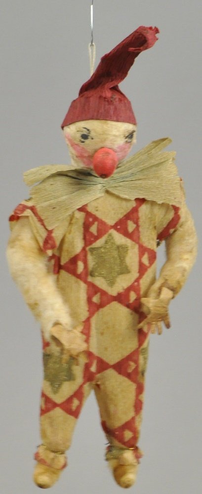 PAINTED FACE CIRCUS CLOWN ORNAMENT (1 of 1)