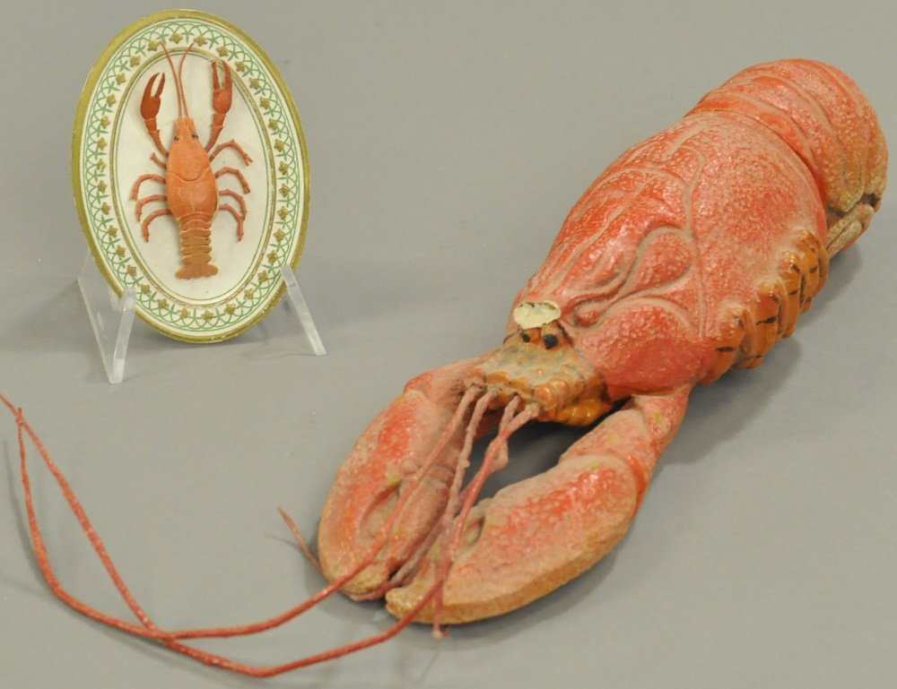 TWO RED LOBSTER CHRISTMAS DECORATIONS (1 of 2)