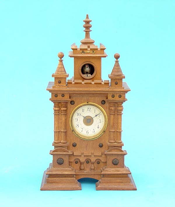 725 Victorian Gothic Shelf Cuckoo Clock