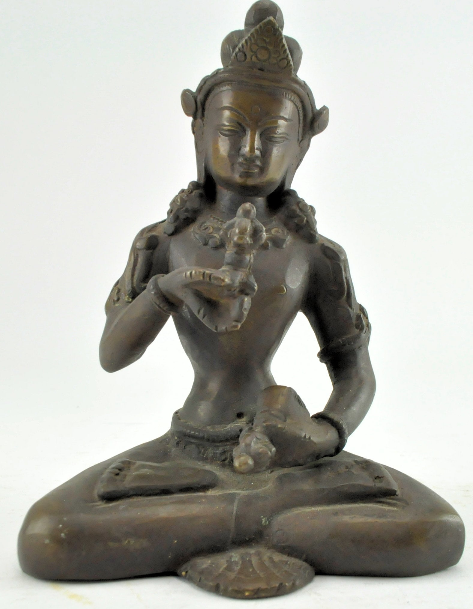 QING DYNASTY TIBETAN BRONZE VAJRASATTA BUDDHA 清 铜金刚萨埵ò (1 of 6)