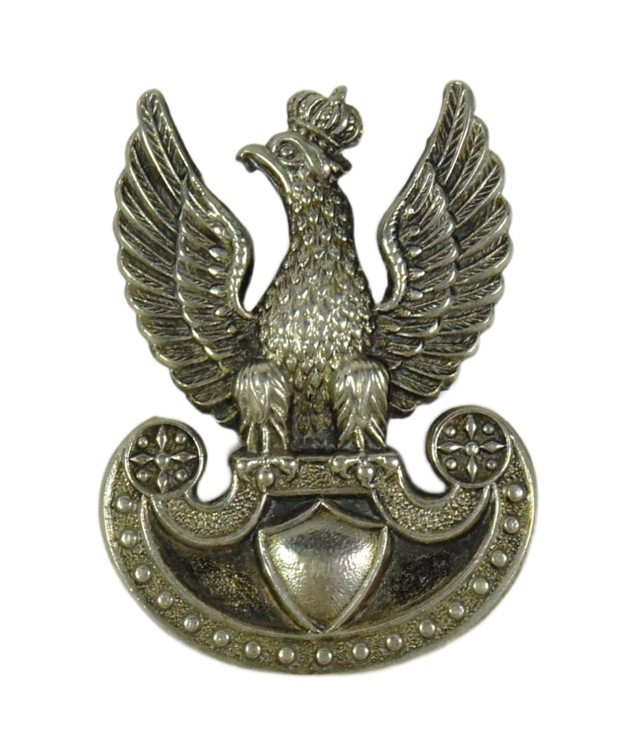 WWII SECOND WORLD WAR FREE POLISH ARMY CAP BADGE (1 of 4)