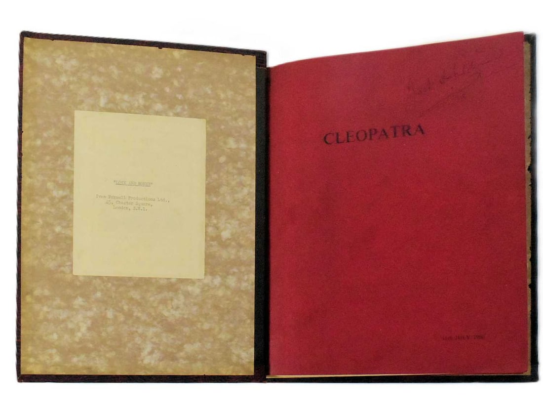 CLEOPATRA (1963) - ORIGINAL PRODUCTION SCRIPT (1 of 6)