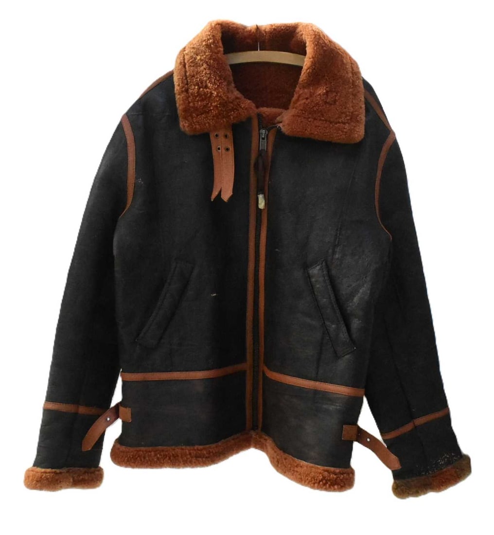 VINTAGE LEATHER RAF STYLE AVIATOR JACKET (1 of 5)