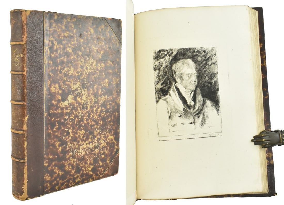 ART. 1875 ETCHINGS BY SIR DAVID WILKIE RA AND ANDREW GEDDES, LIMITED EDITION OF 100: Art. 1875 Etchings by Sir David Wilkie, R.A. Limner to H.M. for Scotland, and by Andrew Geddes, A.R.A. With biographical sketches by David Laing. Printed by R. & R. Clark, Edinburgh. Limited editi