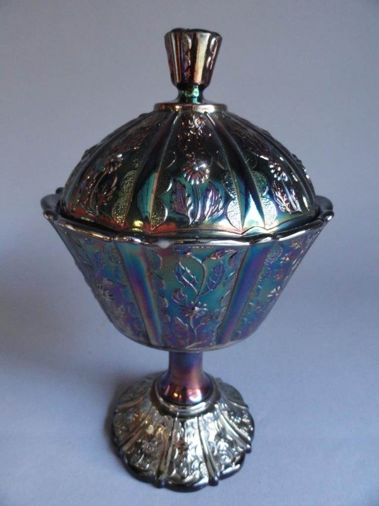 Iridescent Fenton Carnival Glass Candy dish