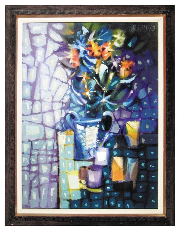 Paul Maxwell: Artist: Paul Maxwell Paul Maxwell, American School 20th Century Size: 30" x 40" Dated 1962, Oil on Canvas