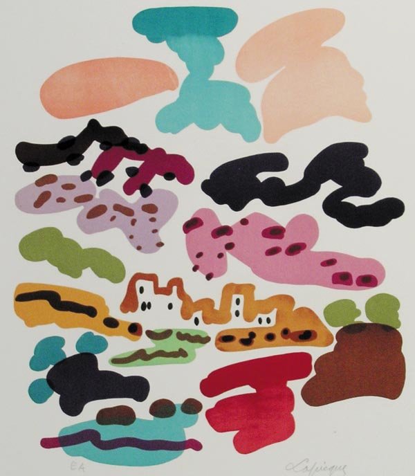 Charles Lapicque, Artist's Proof: Charles Lapicque, (1898-1988), French School, Signed Lithograph on Paper, Artist's Proof, Size: 21" x 15 3/4"