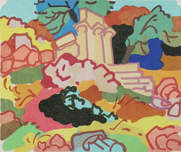 Charles Lapicque, Artist's Proof: Charles Lapicque, (1898-1988), French School, Signed Lithograph on Paper, Artist's Proof, Size: 15 1/4" x 19 3/4"