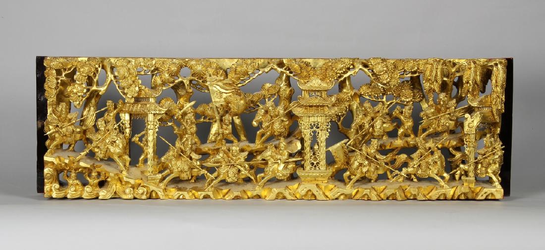 Chinese Antique Gilt Panel (1 of 9)