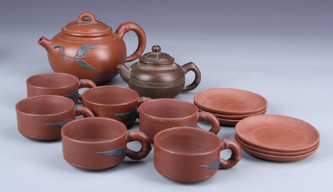 Fourteen Chinese Yixing Tea Sets (1 of 1)