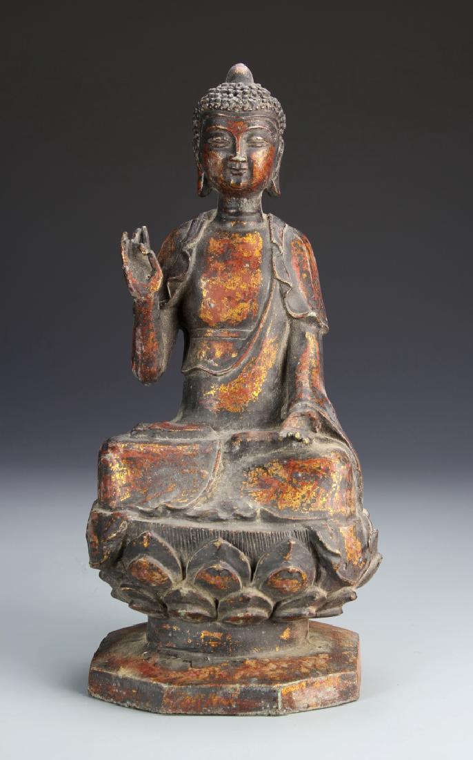 Chinese Bronze Buddha Statue (1 of 3)