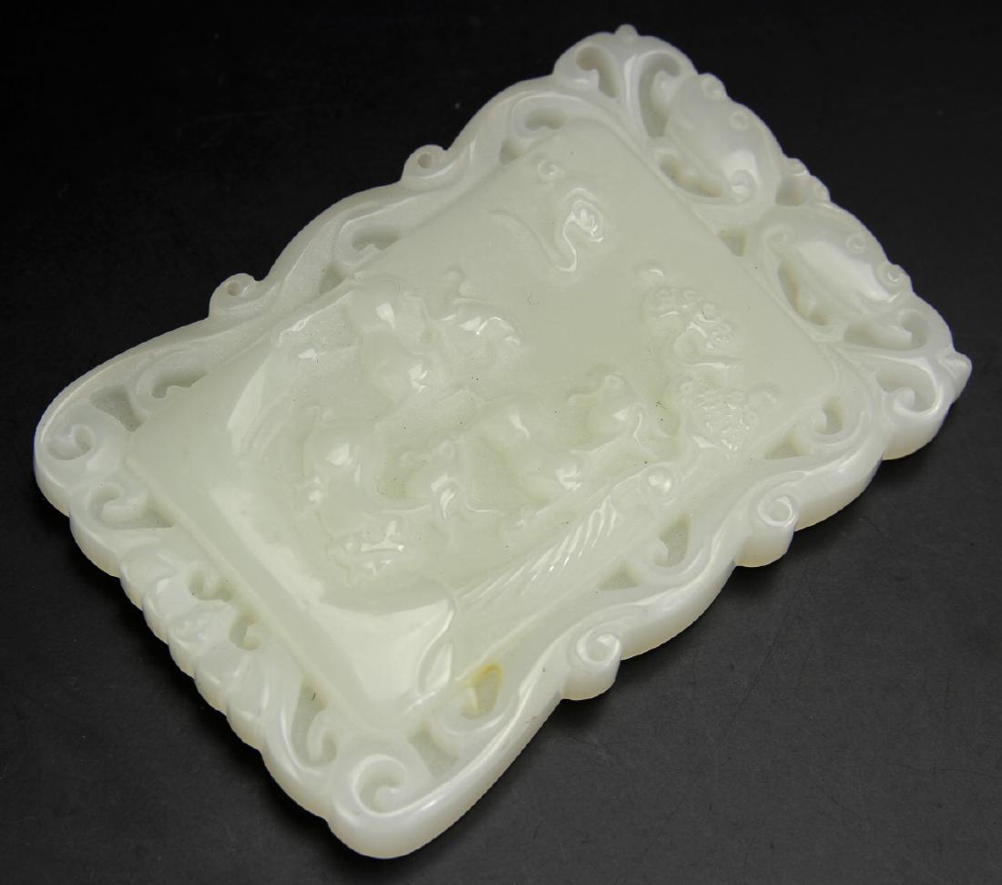 Chinese Jade Carved Dragon Pendant (1 of 1)