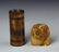 Chinese Stone Seal Chop and Brush Pot