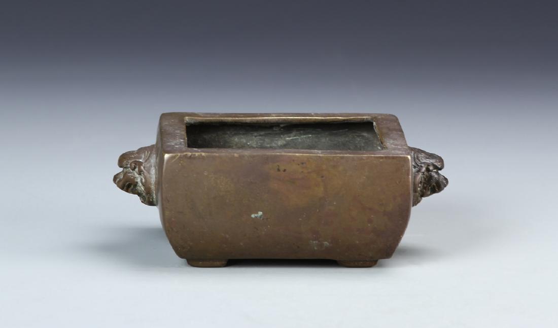 Chinese Bronze Square Censer (1 of 6)