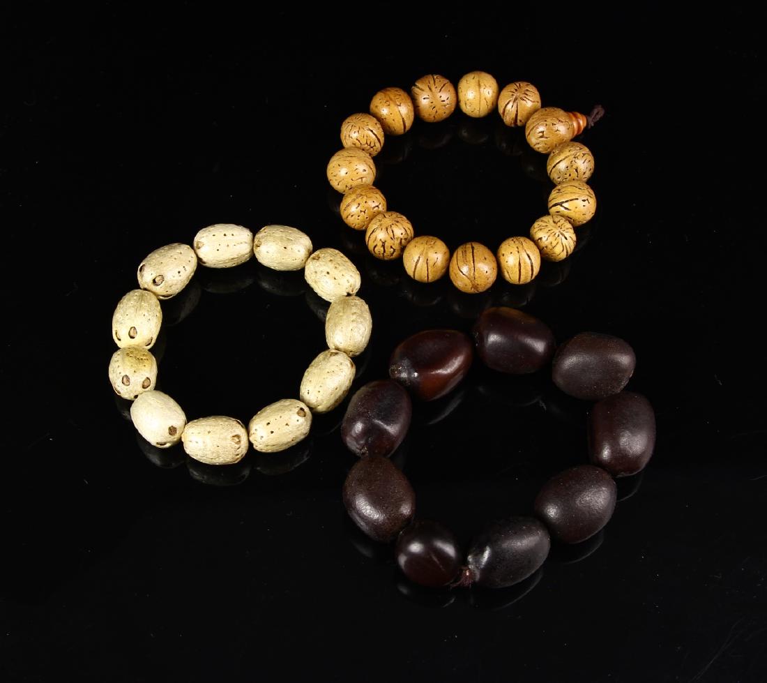 Three Tibetan Puti Beaded Bracelet (1 of 2)