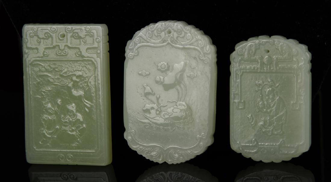 Chinese 3 Jade Pendant (1 of 5)