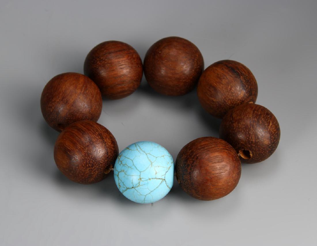Chinese Huanghuali Beaded Bracelet (1 of 2)