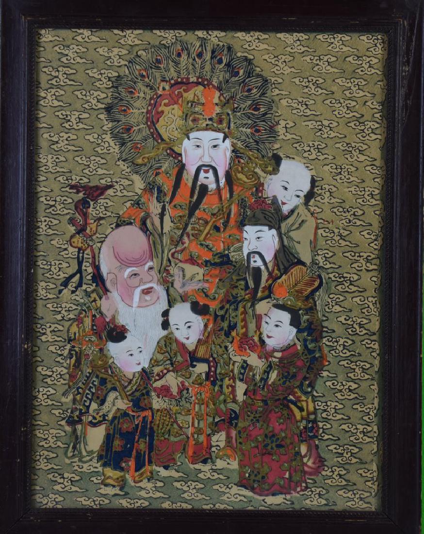 Chinese Vintage Hand Printed Portrait (1 of 2)