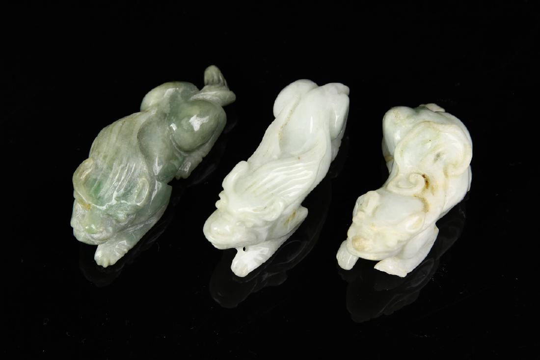 Chinese Three Jadeite Pendants (1 of 2)
