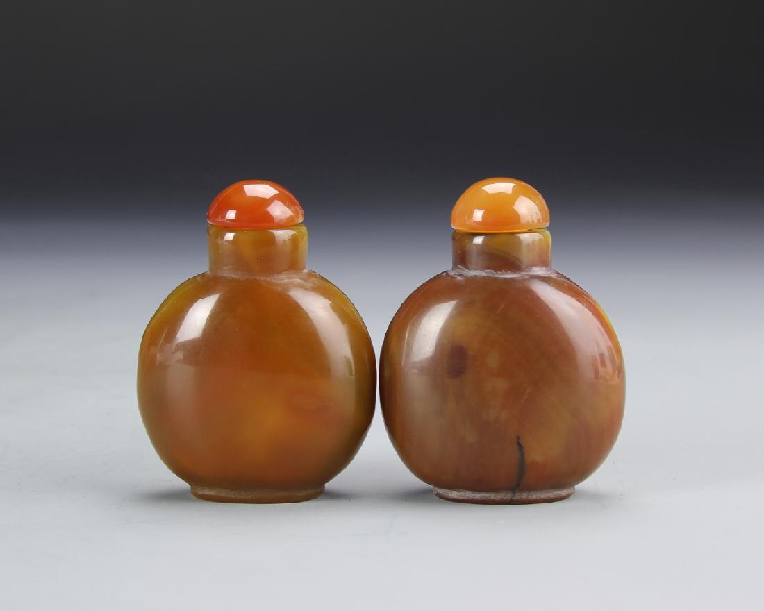 Two Chinese Agate Snuff Bottles (1 of 3)