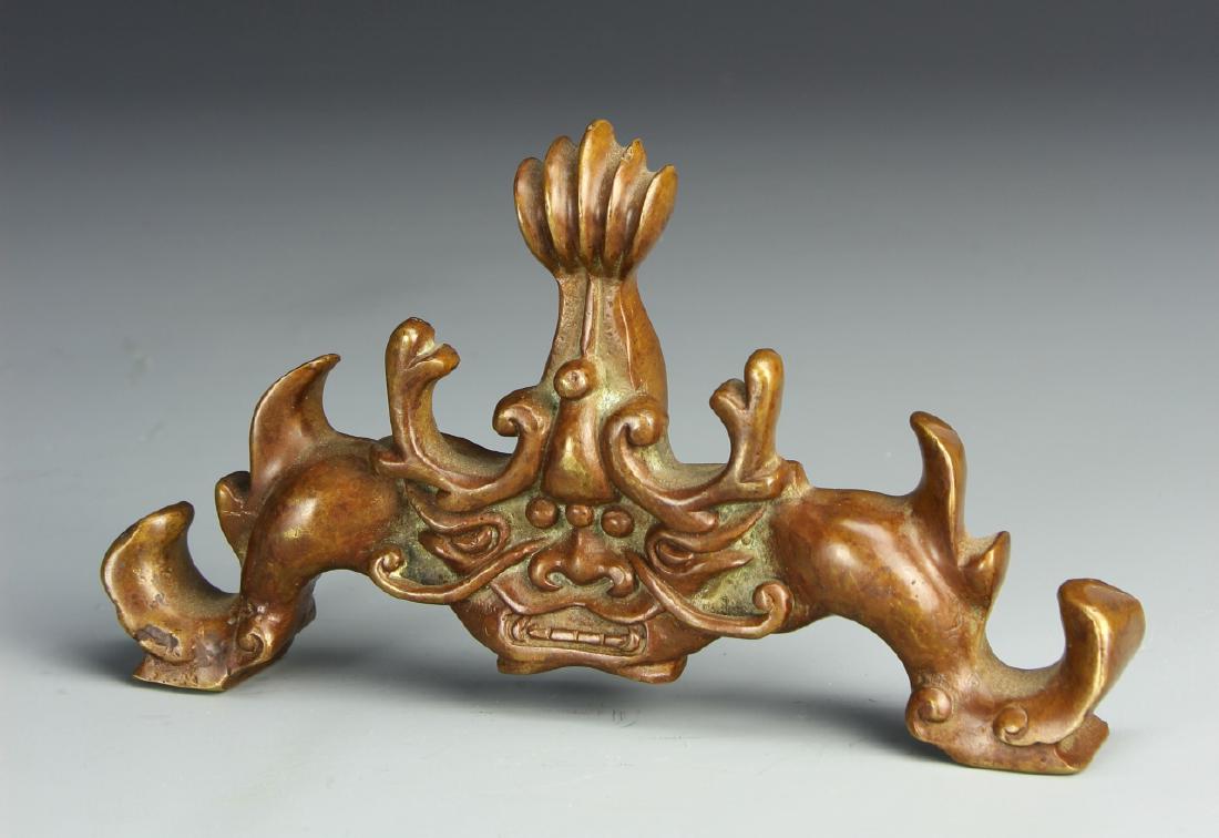 Chinese Bronze Brush Rest (1 of 1)