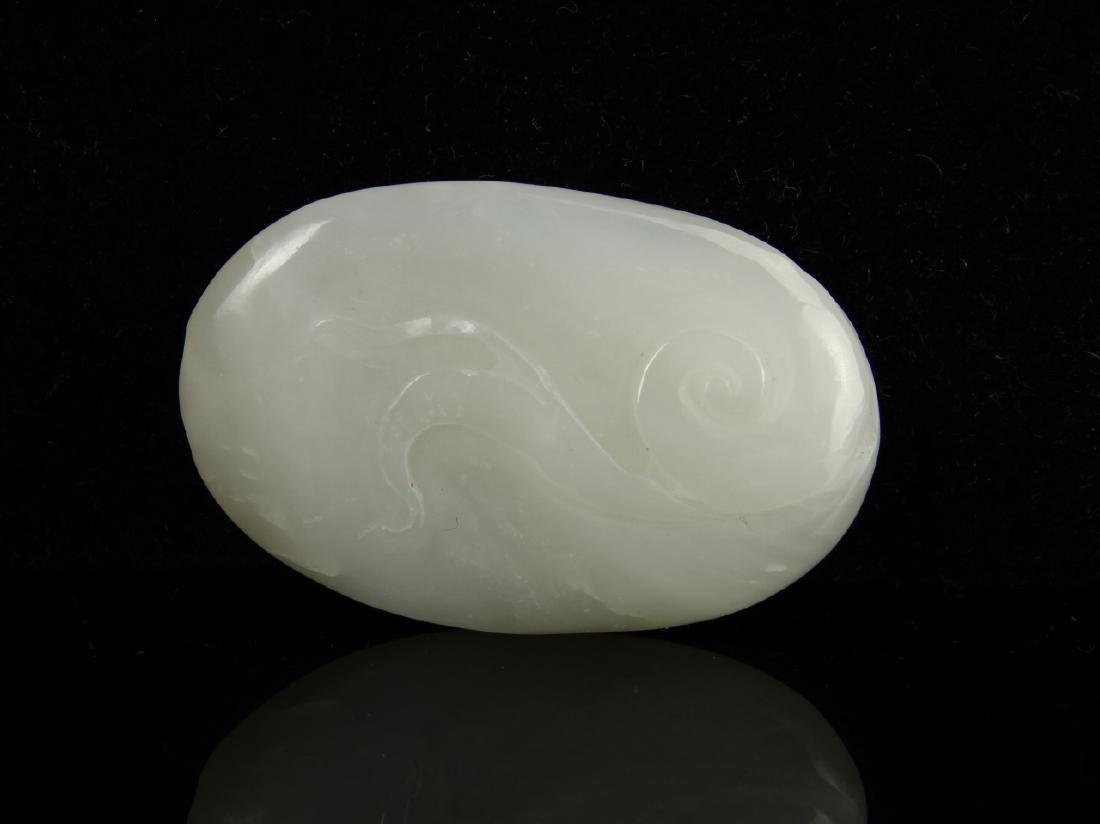 Chinese White Jade Fish Pendent (1 of 3)